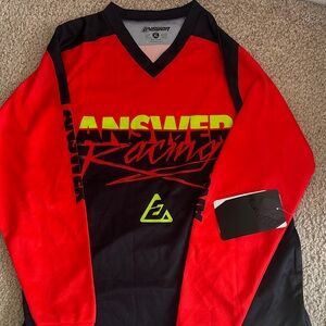 Answer Racing Kids Red and Black Jersey